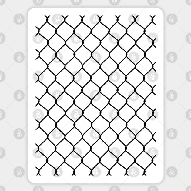 Chain Link Fence (Black) Sticker by inatorinator